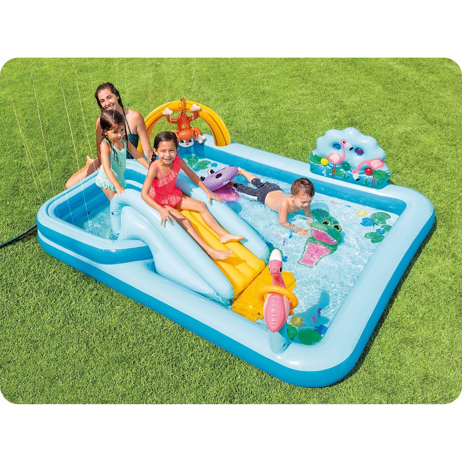 Piepūšams rotaļu laukums Džungļi 244 x 198 x 71 cm Intex 57161 – produkta galerijas skats, 2. pozīcija