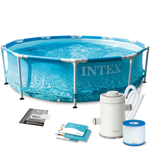 Baseins ar rāmi 305 x 76 cm Intex 28208 10w1