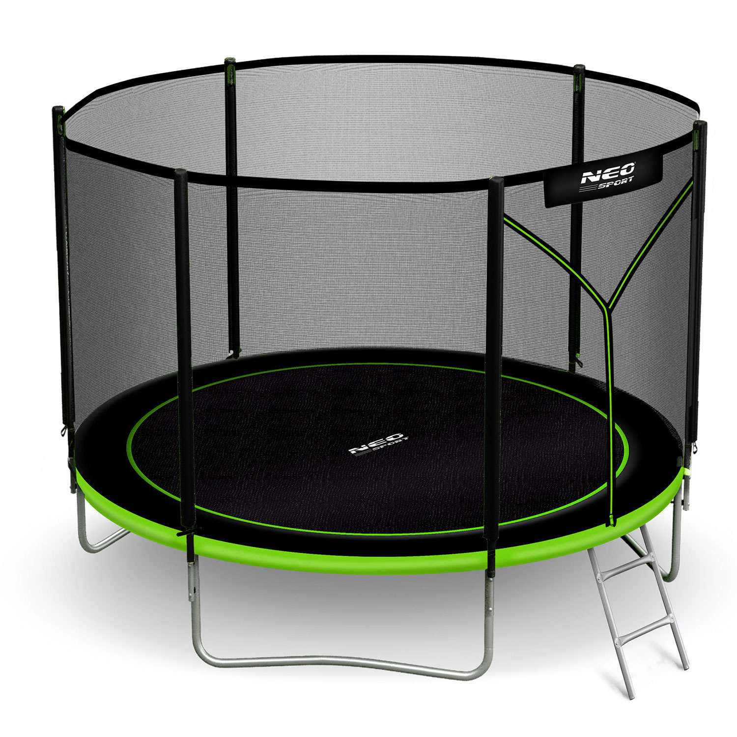 Batuts dārzam 6ft/183 cm ar ārējo tīklu un kāpnēm Neo-Sport – produkta galerijas skats, 2. pozīcija