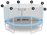 Ārējais tīkls batutam 435 cm 14 ft Neo-Sport – produkta galerijas skats, 2. pozīcija