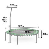 Fitness batuts Neo-Sport 127 cm, zaļš – produkta galerijas skats, 8. pozīcija