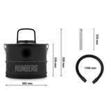 Kamīna putekļsūcējs pelniem 15L 1200W HM-404 Humberg – produkta galerijas skats, 9. pozīcija