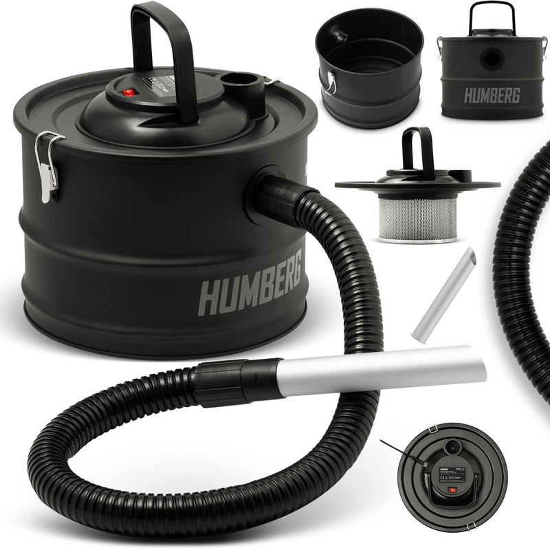 Kamīna putekļsūcējs pelniem 15L 1200W HM-404 Humberg – produkta kopskats