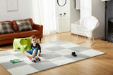 Lielais putu paklājs puzle Ricokids 60x60 cm, 4 gab., balti un pelēki – produkta galerijas skats, 4. pozīcija