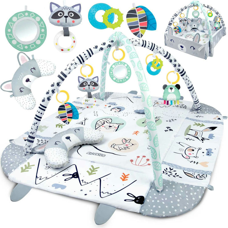 Interaktīvs izglītojošs paklājiņš 110 x 100 cm Trusis Ricokids – produkta kopskats