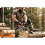 Akumulatora ķēdes zāģis 12" Humberg HM-436 kokam – produkta galerijas skats, 8. pozīcija