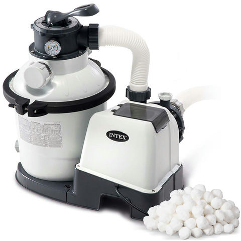 Smilšu filtrsūknis + filtrējošās bumbiņas 5700 l/h INTEX 26644