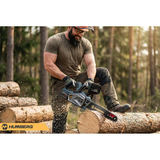 Humberg HM-436 12" akumulatora ķēdes zāģis kokam – produkta galerijas skats, 6. pozīcija