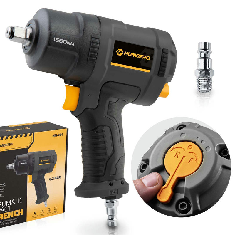 Pneimatiskais triecienatslēga Humberg HM-261, 1/2", 1560 Nm – produkta kopskats