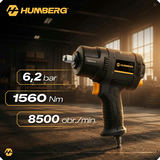 Pneimatiskais triecienatslēga Humberg HM-261, 1/2", 1560 Nm – produkta galerijas skats, 4. pozīcija
