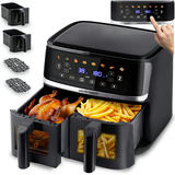 Divkameru gaisa fritieris Berdsen BD-657 10,2 l, 1700 W, melns – produkta kopskats