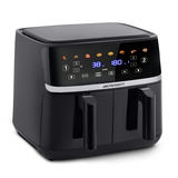 Divkameru gaisa fritieris Berdsen BD-657 10,2 l, 1700 W, melns – produkta galerijas skats, 2. pozīcija