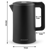 Elektriskā tējkanna Berdsen BD-710 1,7 l, melna – produkta galerijas skats, 5. pozīcija