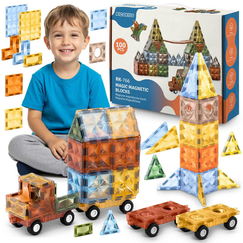 Magnētiskie klucīši RK-766 Ricokids – produkta kopskats