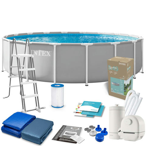 Intex dārza karkasa baseins 549 x 122 cm 6 vienā 26732ND
