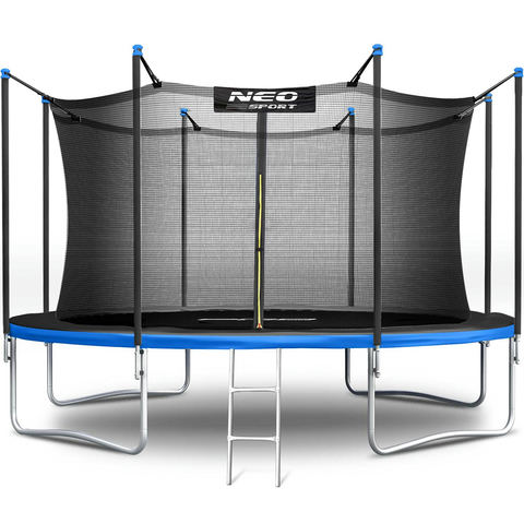 Dārza batuts Neo-Sport 435 cm ar iekšējo tīklu un kāpnēm