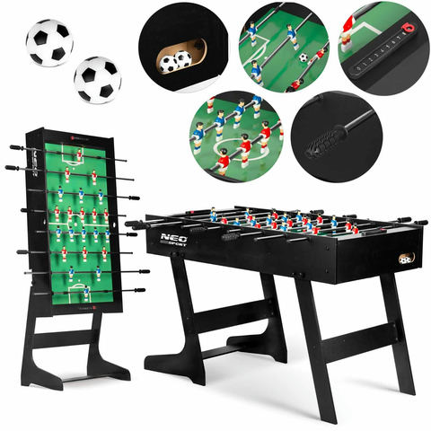 Neo-Sport galda futbols NS-803, melns, 121 x 61 x 80 cm