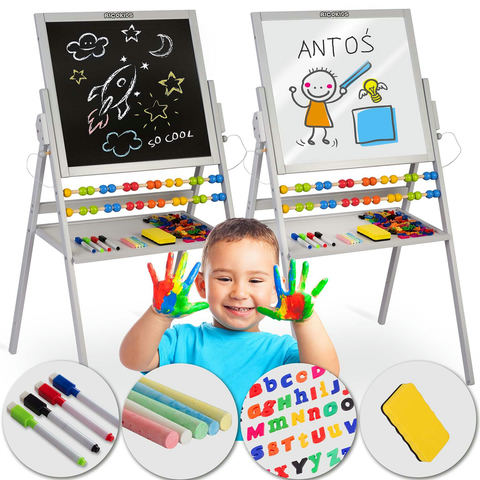 Magnētiskā krīta tāfele Ricokids, pelēka