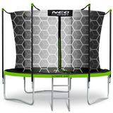 Dārza batuts Neo-Sport 252 cm ar iekšējo tīklu un kāpnēm – produkta kopskats