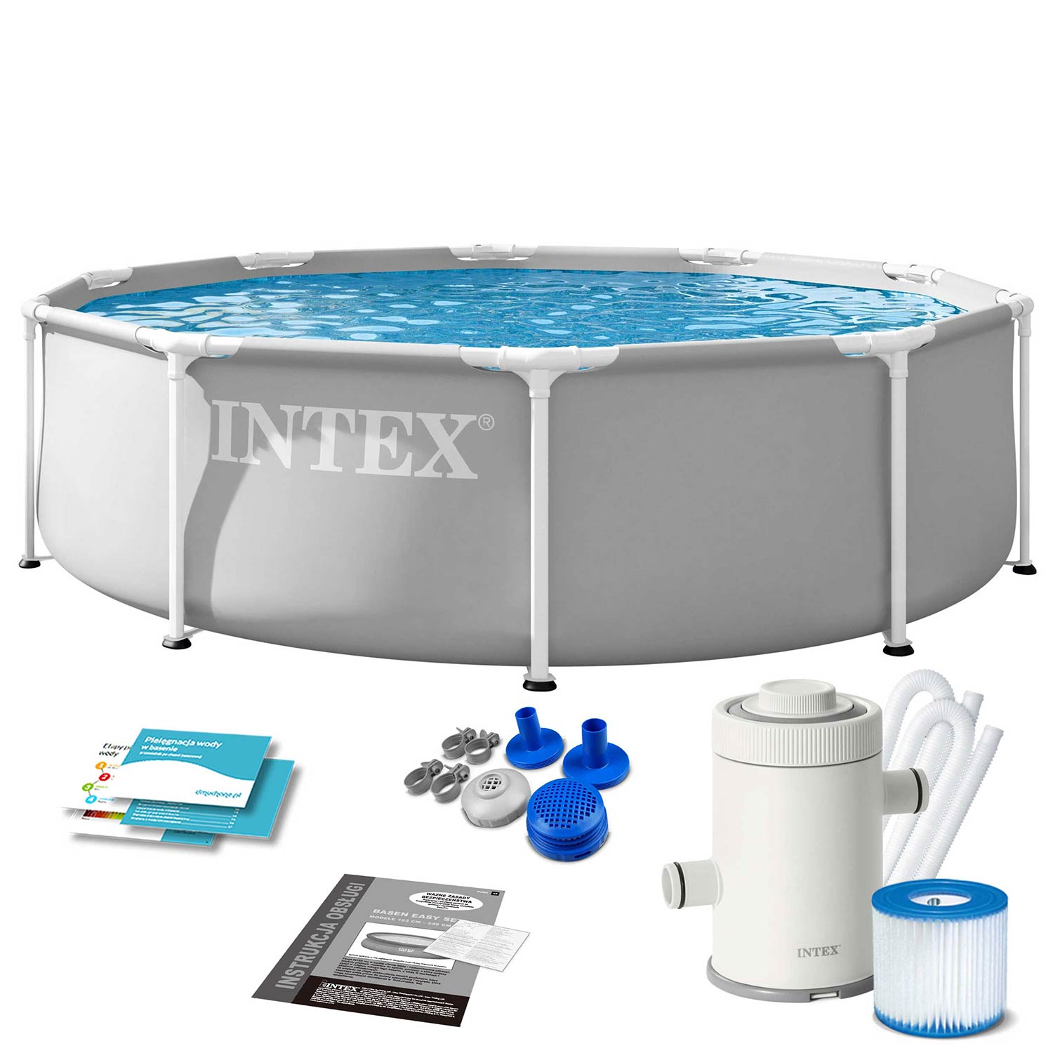 Intex dārza stelaža baseins 305 x