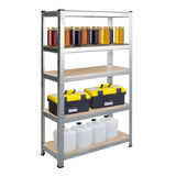 Metāla noliktavas plaukts, 2 gab., 180 x 90 x 40 cm, Humberg HR-812 – produkta galerijas skats, 6. pozīcija