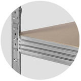 Metāla noliktavas plaukts, 2 gab., 180 x 90 x 40 cm, Humberg HR-812 – produkta galerijas skats, 11. pozīcija