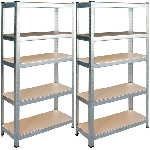 Metāla noliktavas plaukts, 2 gab., 180 x 90 x 40 cm, Humberg HR-812