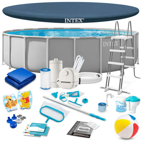 Intex dārza stelaža baseins 610 x 132 cm 21in1 26756ND