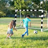 Futbola vārti 180 x 120 x 60 cm NS-464, melnbalti – produkta galerijas skats, 6. pozīcija