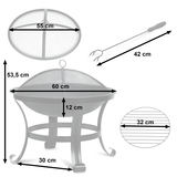 Dārza ugunskura vieta 60 cm Berdsen BD-880 – produkta galerijas skats, 3. pozīcija