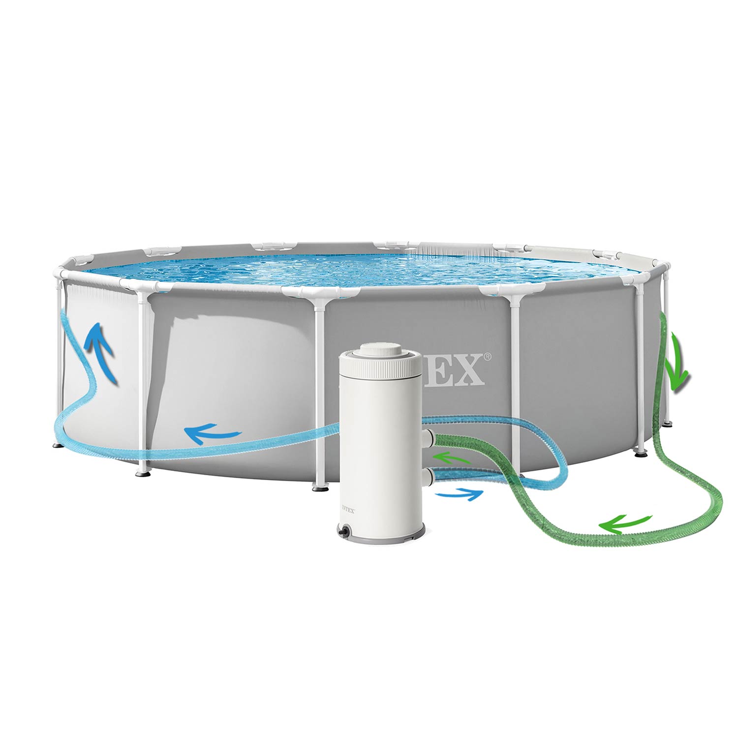Intex dārza stelaža baseins 366 x 99 cm 10in1 26716ND – produkta galerijas skats, 2. pozīcija