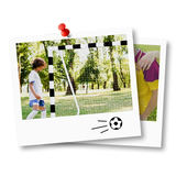 Futbola vārti 300 x 160 x 90 cm NS-460, melni balti – produkta galerijas skats, 8. pozīcija