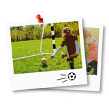 Futbola vārti 300 x 160 x 90 cm NS-460, melni balti – produkta galerijas skats, 7. pozīcija