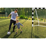 Futbola vārti 300 x 160 x 90 cm NS-460, melni balti – produkta galerijas skats, 11. pozīcija