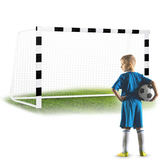 Futbola vārti 300 x 160 x 90 cm NS-460, melni balti – produkta kopskats