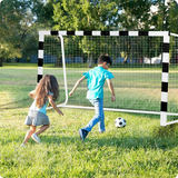 Futbola vārti 300 x 160 x 90 cm NS-460, melni balti – produkta galerijas skats, 6. pozīcija