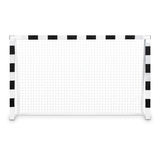 Futbola vārti 300 x 160 x 90 cm NS-460, melni balti – produkta galerijas skats, 4. pozīcija