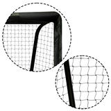 Futbola vārti 180 x 120 x 60 cm NS-463, melni sarkani – produkta galerijas skats, 3. pozīcija