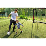 Futbola vārti 180 x 120 x 60 cm NS-463, melni sarkani – produkta galerijas skats, 8. pozīcija