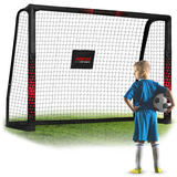 Futbola vārti 180 x 120 x 60 cm NS-463, melni sarkani – produkta kopskats