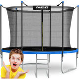 Āra batuts Neo-Sport 252 cm ar iekšējo tīklu un kāpnēm – produkta kopskats