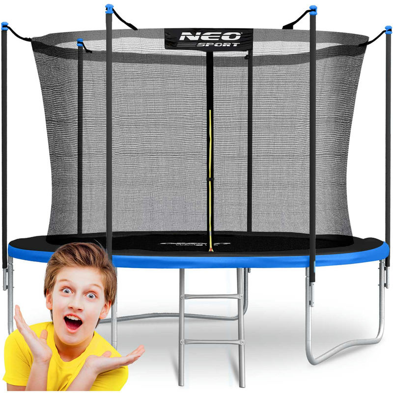 Āra batuts Neo-Sport 252 cm ar iekšējo tīklu un kāpnēm – produkta kopskats