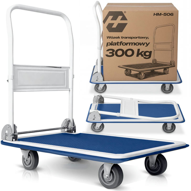 Rokas transporta rati HM-506, balti-zili – produkta kopskats