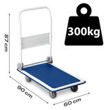 Rokas transporta rati HM-506, balti-zili – produkta galerijas skats, 6. pozīcija