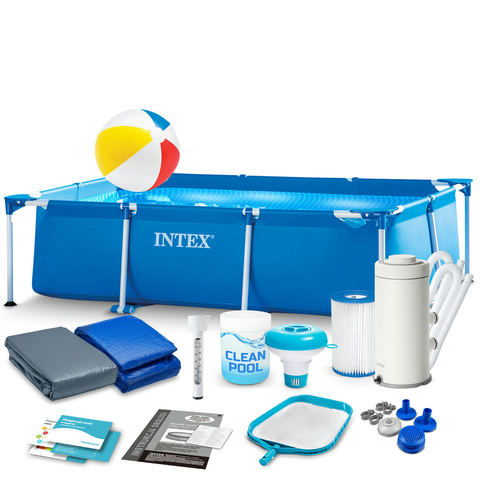 Dārza batuts Intex 28271 260 x 160 x 65 cm 15w1