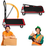 Transporta platforma Humberg HM-506, melni sarkana – produkta galerijas skats, 9. pozīcija