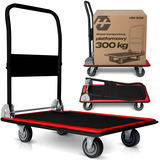 Transporta platforma Humberg HM-506, melni sarkana – produkta kopskats