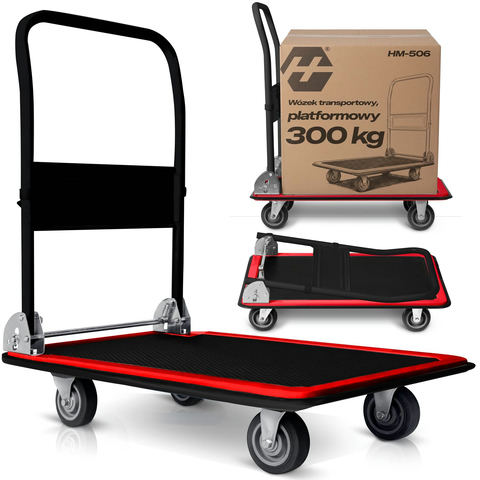 Transporta platforma Humberg HM-506, melni sarkana