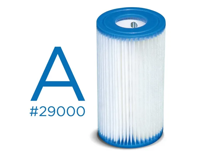 Viens Intex Type A papīra filtra ieliktnis ar marķējumu A #29000 uz balta fona