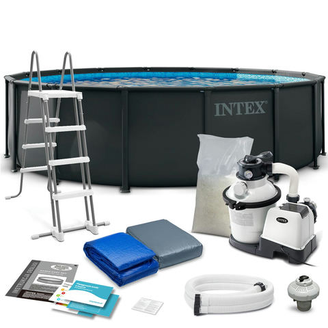 Intex stelaža dārza baseins 488 x 122 cm 12w1 26326ND